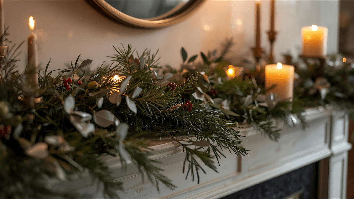 Christmas Greenery: Minimal and Natural Holiday Styling